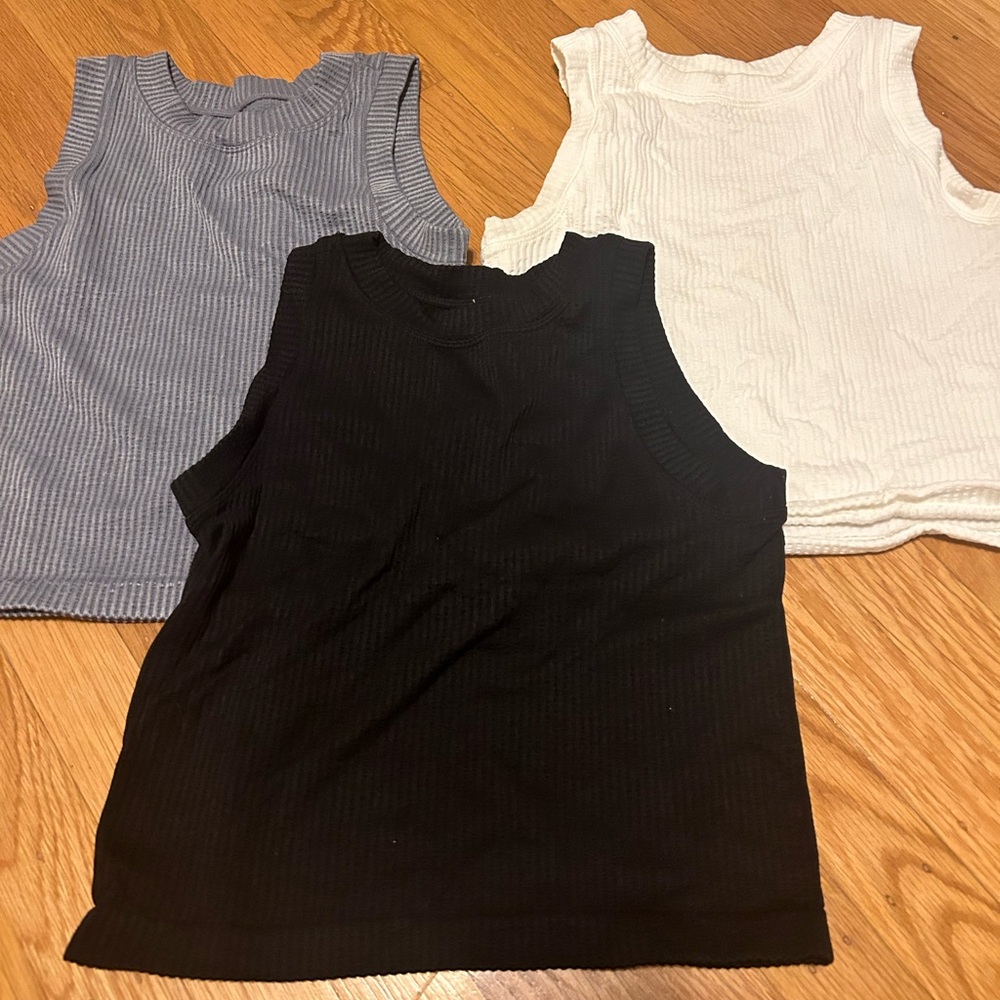 Three pack tank tops from TJMaxx. all three = $25. Individual = $8.50